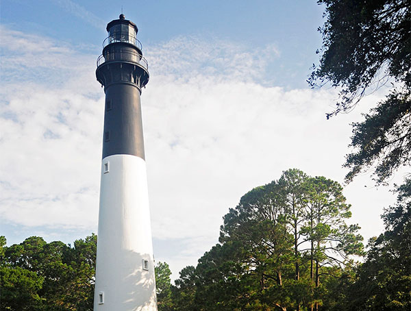 Credit: Bill Fitzpatrick, https://commons.wikimedia.org/wiki/File:Hunting_Island_State_Park_Lighthouse.jpg, No Changes Were made to the Image.  Used under CCA License.